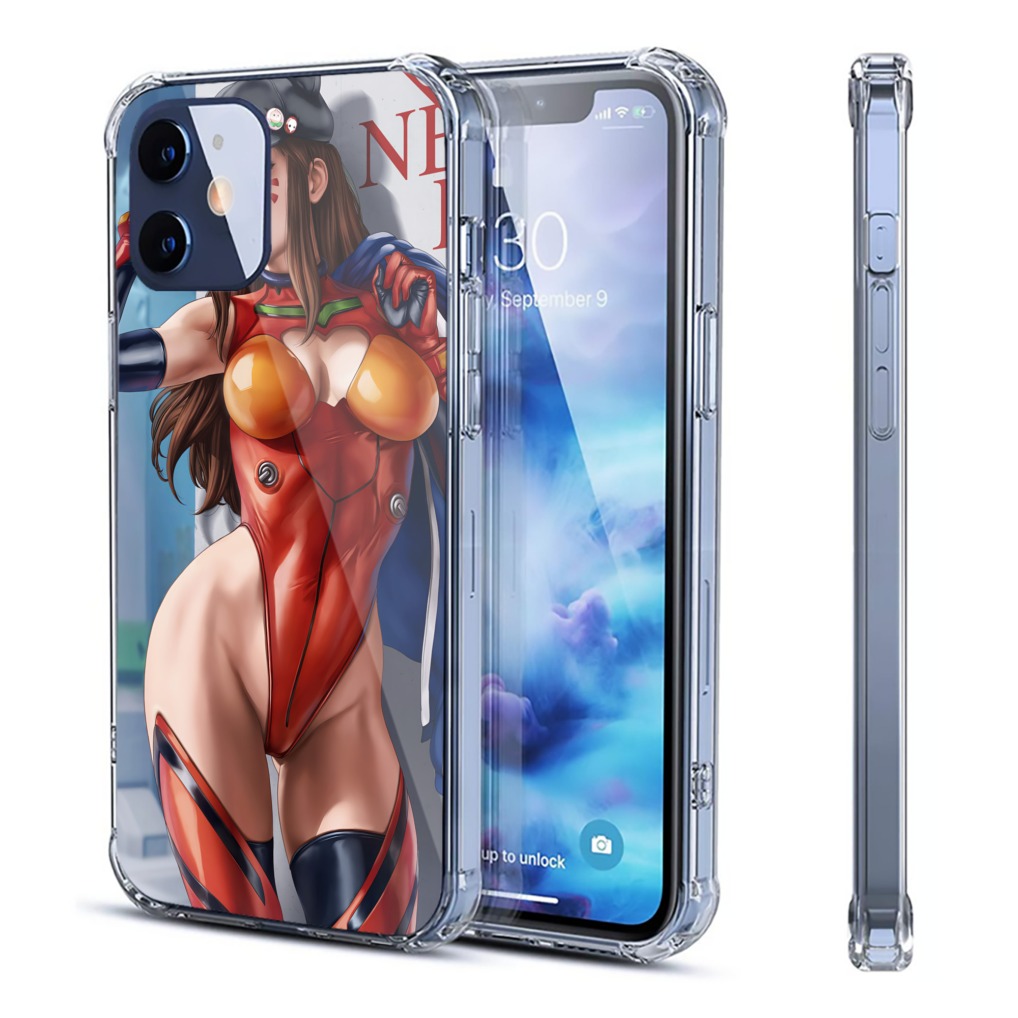 （画像用） EVA 新世紀エヴァンゲリオン 【iPhone 12シリーズ対応】透明スマホケース（クリアソフトケース）
